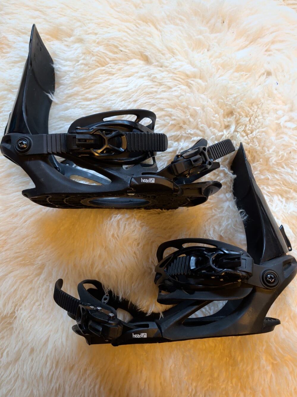 2015 Head Snowboard Bindings Mens Size Large L Black All Mountain Strap In